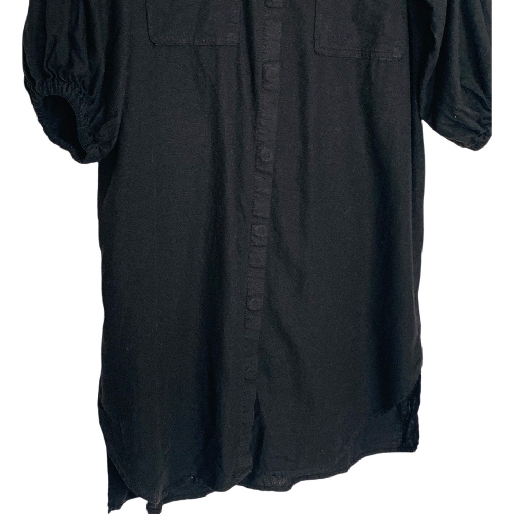 Young Fabulous & Broke Dina Dress Black Shirt Dress Size XS Lyocell - Picture 5 of 15